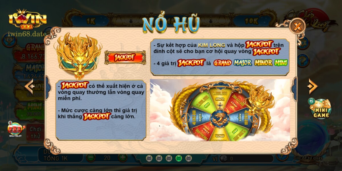 Jackpot Trên Cá Chép Hóa Rồng Tại Iwin68